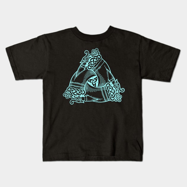 odin's horns symbol Kids T-Shirt by Lamink